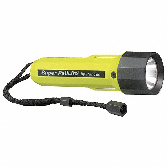 Pelican Industrial Xenon Handheld Flashlight, Plastic, Maximum Lumens Output 21, Yellow 1800-010-245-G