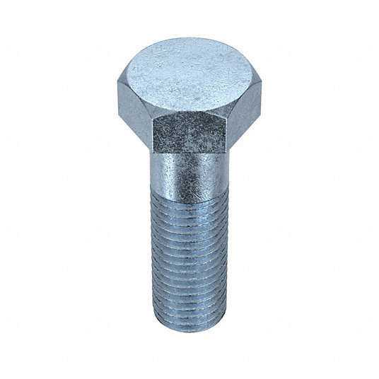 جرينجر ابروفد برغي غطاء رأس سداسي, من الفولاذ, درجة 5, مطلي بالزنك, مقاس الخيط 3/4 U01200.075.0250