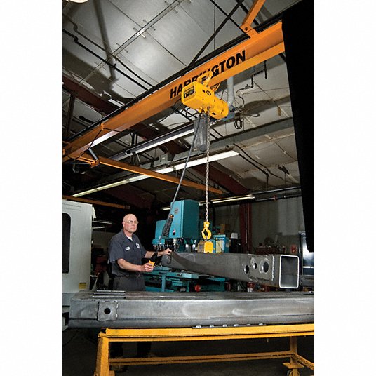 Harrington H4 Electric NER Chain Hoist, 2,000 lb. Load Capacity, 230V, 20 ft. Hoist Lift, Lift Speed 28/4.5 fpm, 2 Speed NER010SD-20