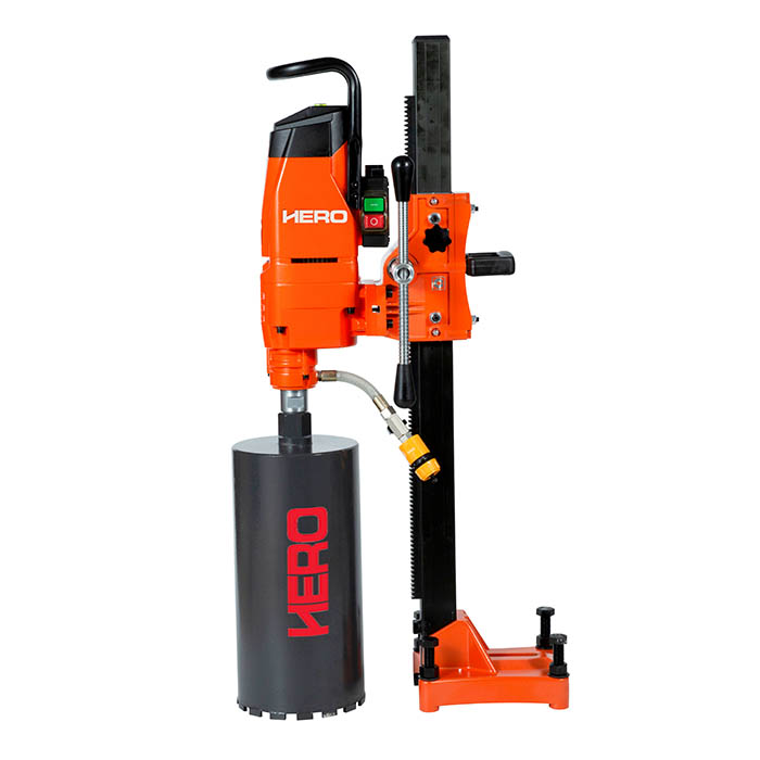 HERO Electric Concrete Core Drill Machine, 220V, 50/60Hz, 4280W, up to 200 mm H-DK202