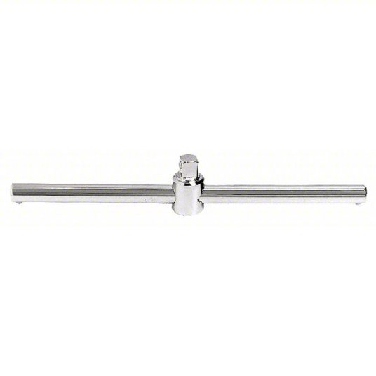Proto Sliding T-Handle, 3/8 inch Drive Size, 8 inch Overall Length, Smooth Grip, Alloy Steel, Chrome J5285