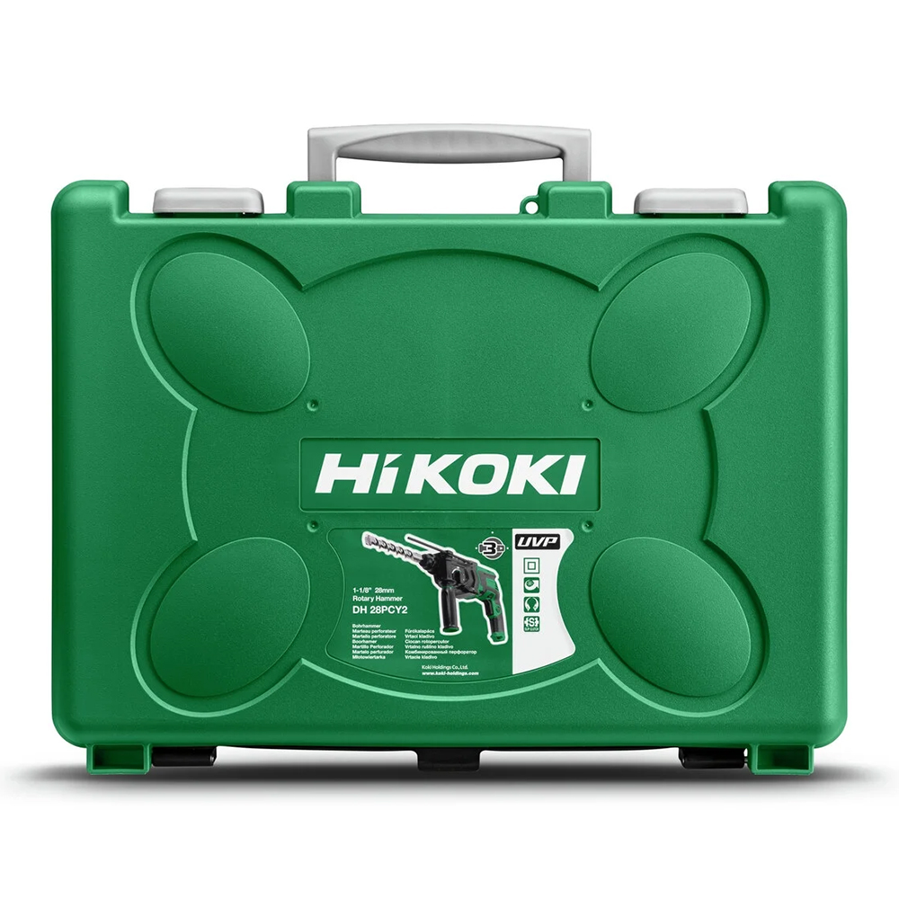 Hikoki Rotary Hammer 850W, 3.0 J Impact Energy, 28 mm Concrete Capacity, 4300 BPM, 3.0 kg DH28PCY2WSZ