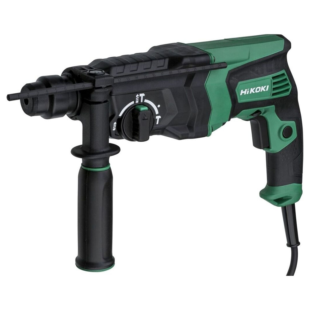 Hikoki Rotary Hammer, 3 Modes, SDS Plus, Concrete 26mm, 830W, 0~1100rpm, 2.8kg DH26PC2W1Z