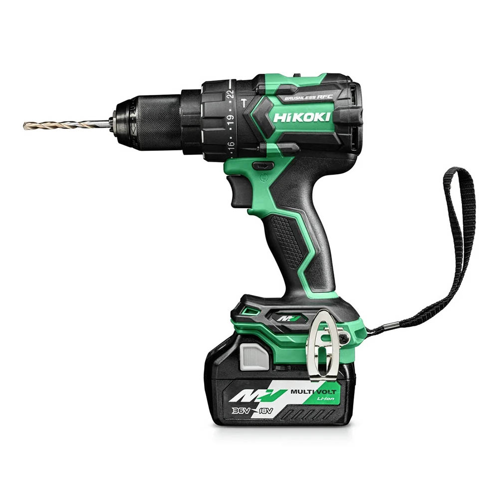 Hikoki Cordless Hammer Drill 36V, 155 Nm Torque, 0–2200 RPM, 33,000 BPM, 2.8 kg DV36DCWRZ