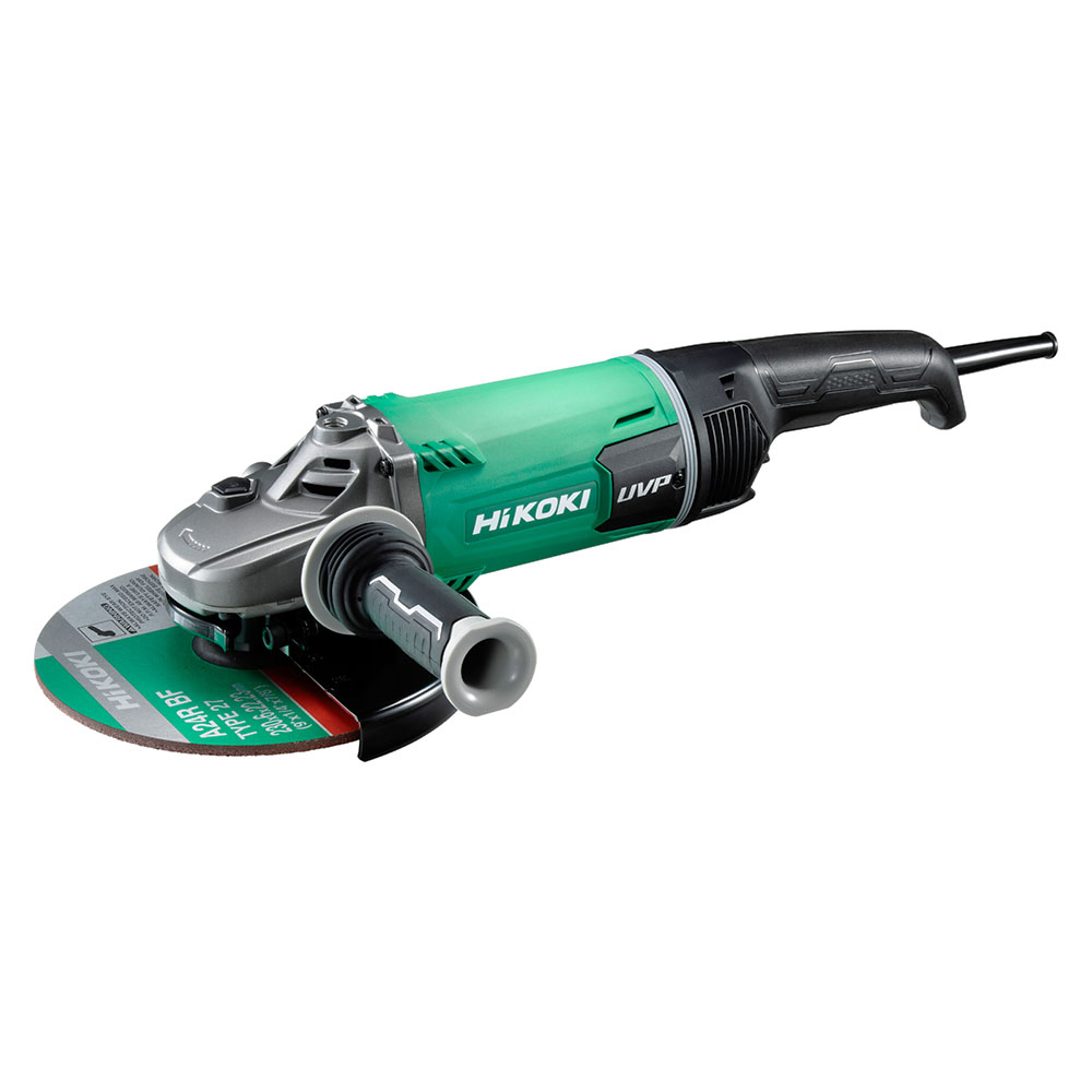 Hikoki Angle Grinder, 2600 W, 230 mm, 6600 RPM, Trigger Switch, Soft Start, UVP System, 6.3 kg G23UDY2WKZ