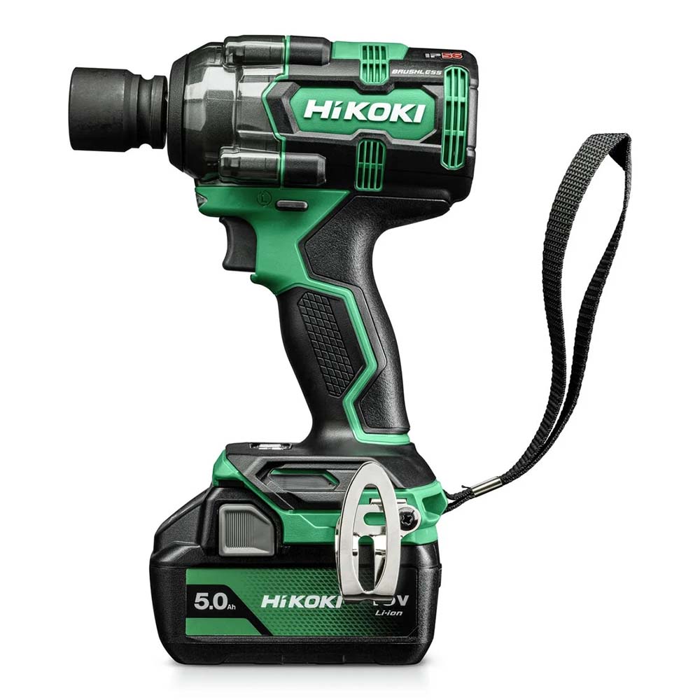 Hikoki Cordless Impact Wrench 18V, 345 Nm Tightening, 600 Nm Loosening, 4 Modes, 1.95 kg WR18DHWPZ