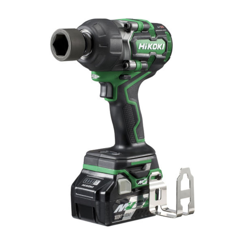 Hikoki Cordless Impact Wrench 36V, 1100 Nm Tightening, 1800 Nm Loosening, 3/4'' Drive, 3.7 kg WR36DAWRZ
