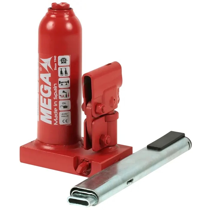 Mega Hydraulic Bottle Jack, 5 T, 4.5 kg, Made in spain MEGA-BR5