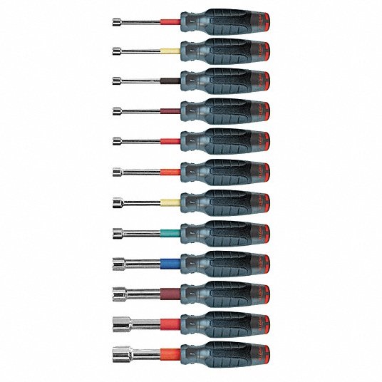 Proto Hollow Shank Nut Driver Set, Metric, Pc 12 13G279