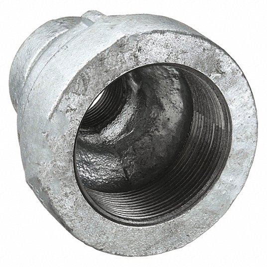 Grainger Approved Reducing Coupling: 1 x1/2Inch, Malleable Iron, Galvanized, Female NPT x Female NPT, Class 300 1XKV9