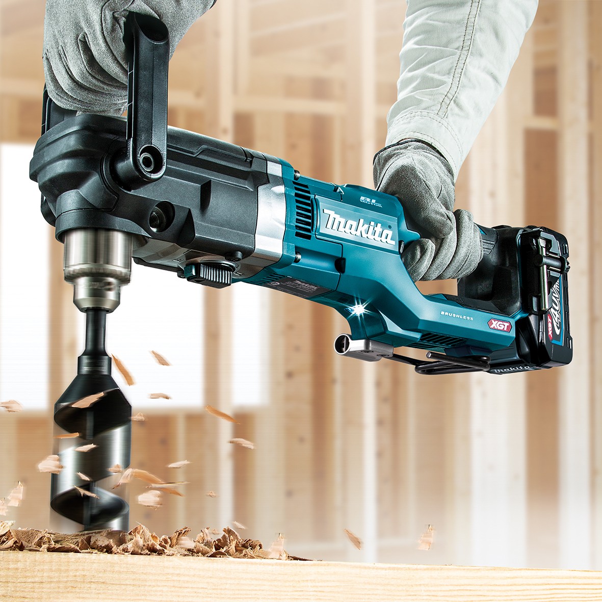 Makita Cordless Angle Drill, 13mm, 40V, 0 ~ 1,500 rpm, 6.2 kg DA001GZ