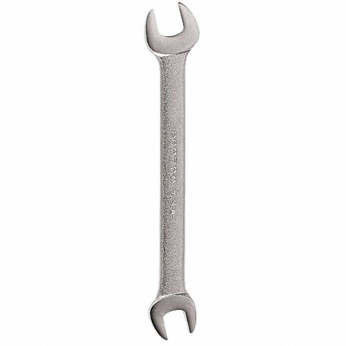 Proto Open End Wrench, Alloy Steel, Satin, 10 mm; 11 mm Head Size, 5 3/4 inch Overall Length, Standard J31011