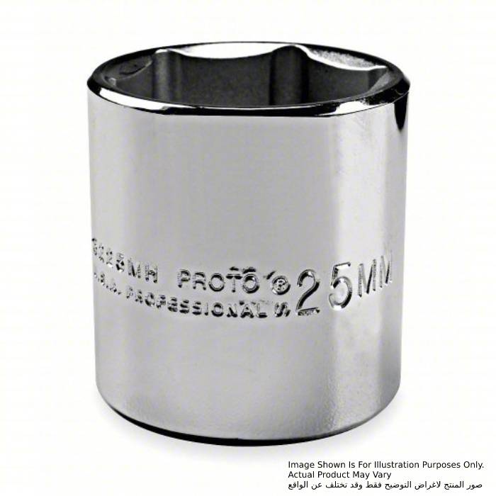 Proto Socket, 1/4 inch Drive Size, 11/32 inch Socket Size, 6-Point, Alloy Steel, Standard, Chrome Finish J4711