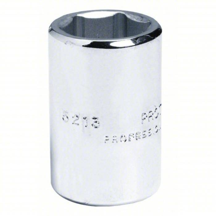 Proto Socket, 3/8 inch Drive Size, 3/16 inch Socket Size, 6-Point, Alloy Steel, Standard Depth, Chrome Finish J5206H