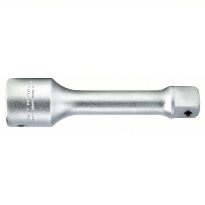 Proto Socket Extension, 1 inch Input Drive Size, 1 inch Output Drive Size, 8 inch Overall Length, Chrome J5861