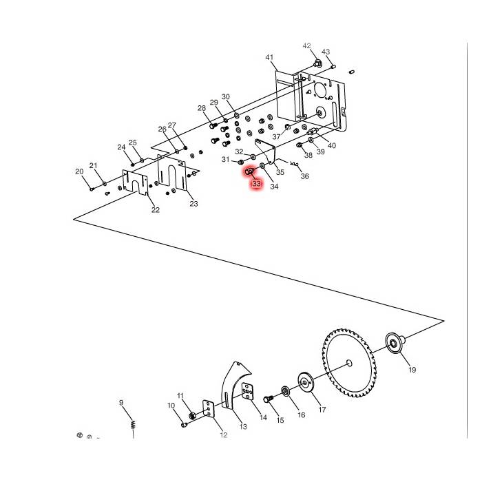 Makita Adjusting Pin FOR 2712 JM27100055
