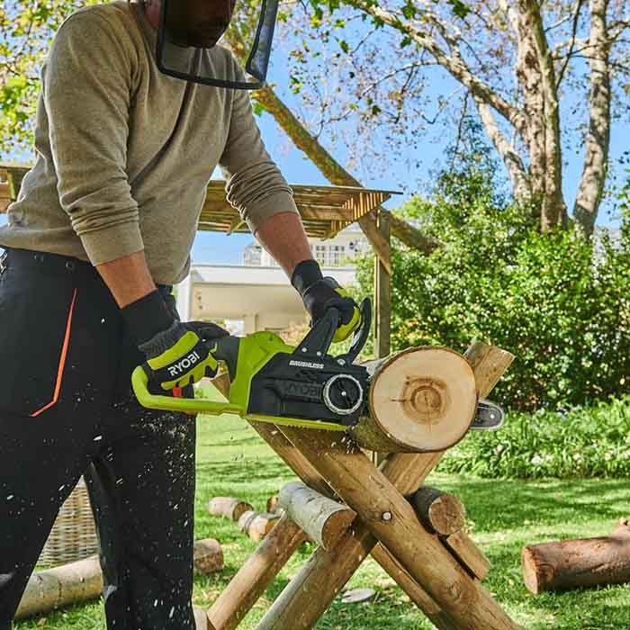 Ryobi Cordless Chain Saw, 18V, Bar Length 300mm (12 inch), 3.9kg OCS1830-0C