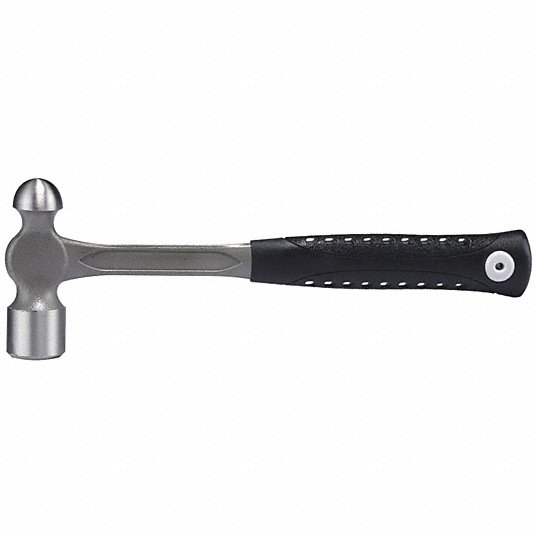 Westward Ball Pein Hammer, Head Weight (Oz.) 32.0, Steel Handle, Overall Length 14 inch 6DWL9