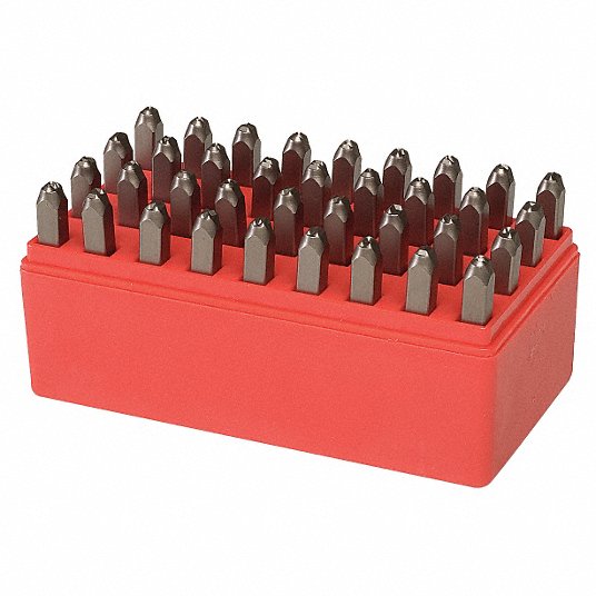 Grainger Approved Letter and Number Se, Size 3/8 inch, 36 Pieces 2CDY3