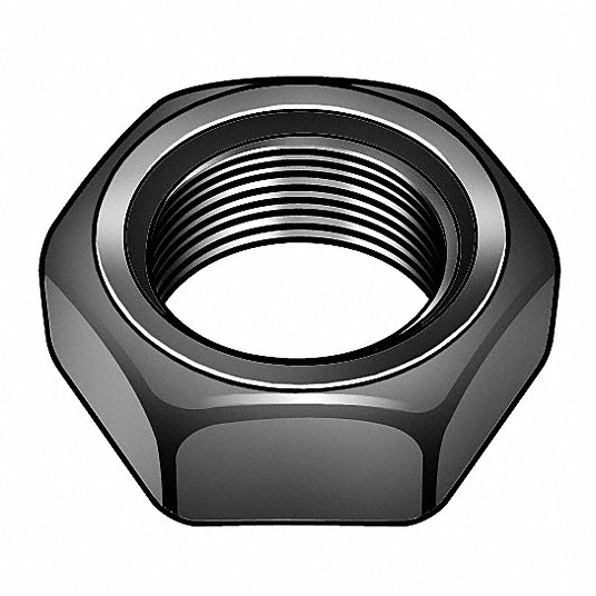 Grainger Approved Thin Nut, 1/4 Inch-20 , Plain Finish, 316 Stainless Steel, Right Hand, ASME B18.2.2, PK100 1WU39