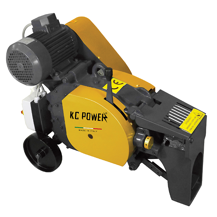 Kc Power Cutting Machine For Steel Bar, Rebar Cutter 34 mm, 4 HP Motor, 3 Phase, Made in Italy C44EVO-C