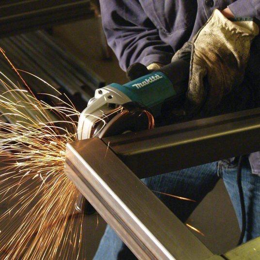 ماكينة قطع الحديد, 115 ملم, مفتاح منزلق, 1400 واط, 12,000 دورة في الدقيقة, 2.4 كجم