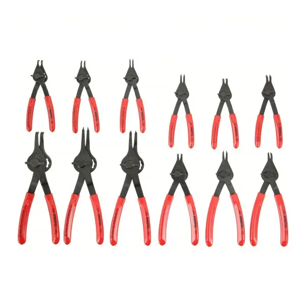Proto Retaining Ring Plier Set, Internal/External, For 3/8 inch to 3-inch Bore Dia, 0_45°_90° Tip Angle J360B