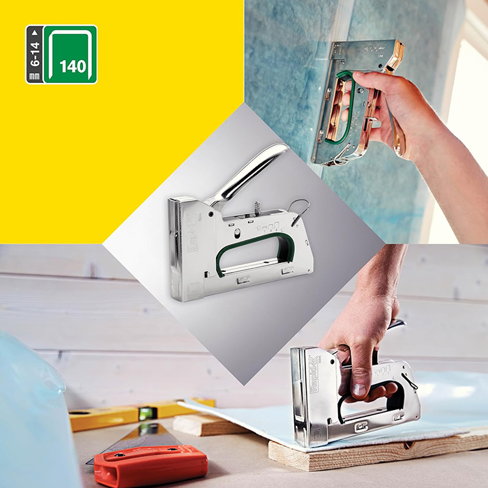 RAPID Stapler Tacker, Staple Height (6-14mm), Staples No. 140, Made in Sweden R34