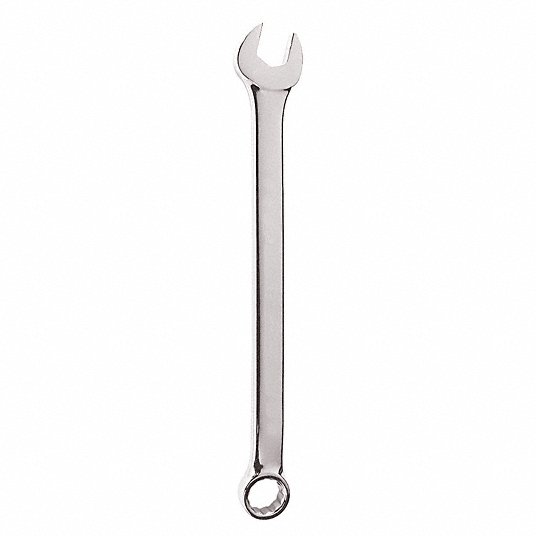 Proto Combination Wrench, Alloy Steel, Full Polish, 15 1/4 inch Overall Length J1234-T500