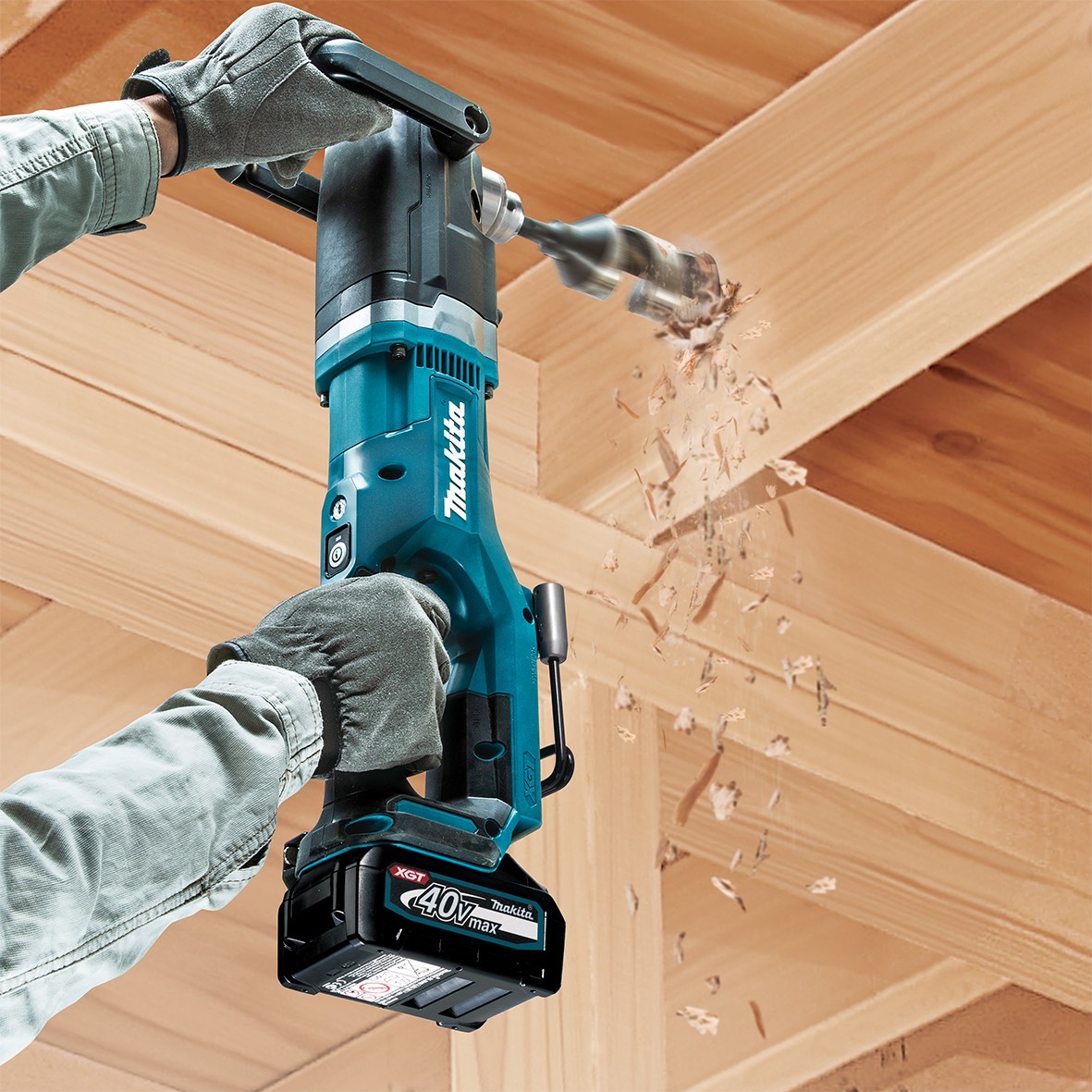 Makita Cordless Angle Drill, 13mm, 40V, 0 ~ 1,500 rpm, 6.2 kg DA001GZ