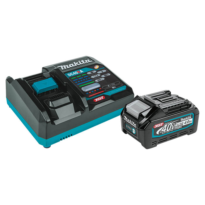 Makita 40v Power Source Kit, XGT, 2x 40V 4Ah Batteries & DC40RA Fast Charger, Carry Case 191K03-2