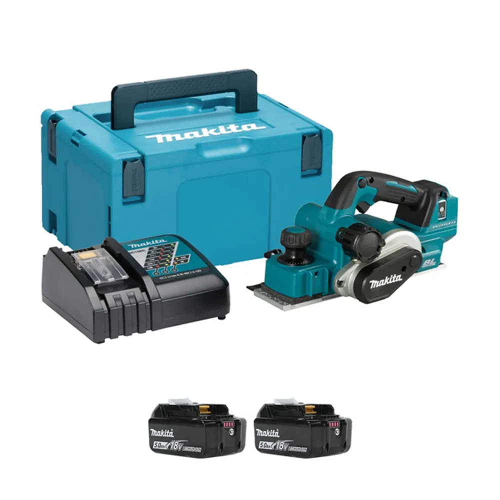 Makita Cordless Woodshop Planer, 18V, Planing Depth 3.0mm, Width 82mm, 3.6kg DKP181RTJ