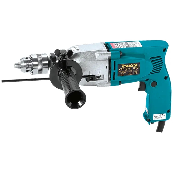 ماكيتا دريل حفر ذو سرعتين، للحفر في الحديد والخشب والخرسانة، رأس 20 مم، 750 واط، 2.9 كجم HP2010N