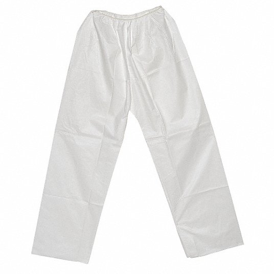 جرينجر ابروفد سروال للإستعمال مره واحدة, مقاس كبير, ذو خصر مرن, لون أبيض PANT-KG-L