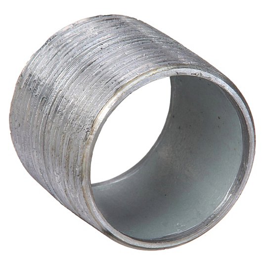 Grainger Approved Nipple, 1 1/4 in Trade Size, Steel, 1 5/8 in Overall Lg 1UHA3