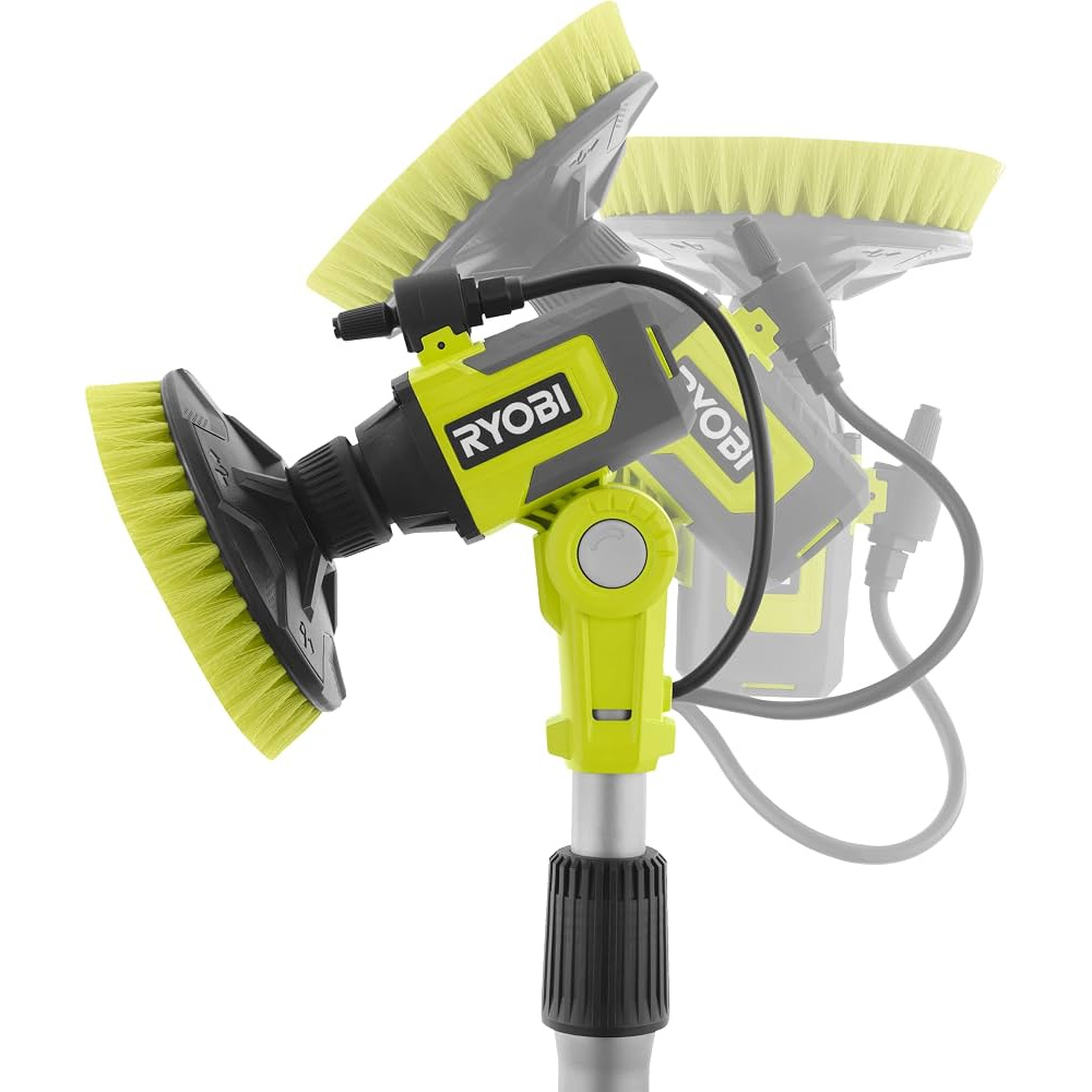 Ryobi Water Fed Telescopic Scrubber Kit 18V, 2.0Ah Battery and Charger Included RWTS18-1C20GL