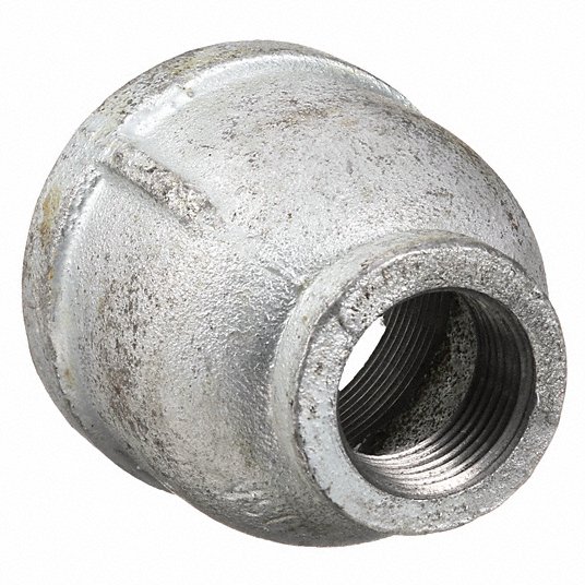 Anvil Reducing Coupling, Malleable Iron, 1/2 in x 3/8 in Pipe Size, NPT x NPT, Class 150 311085401