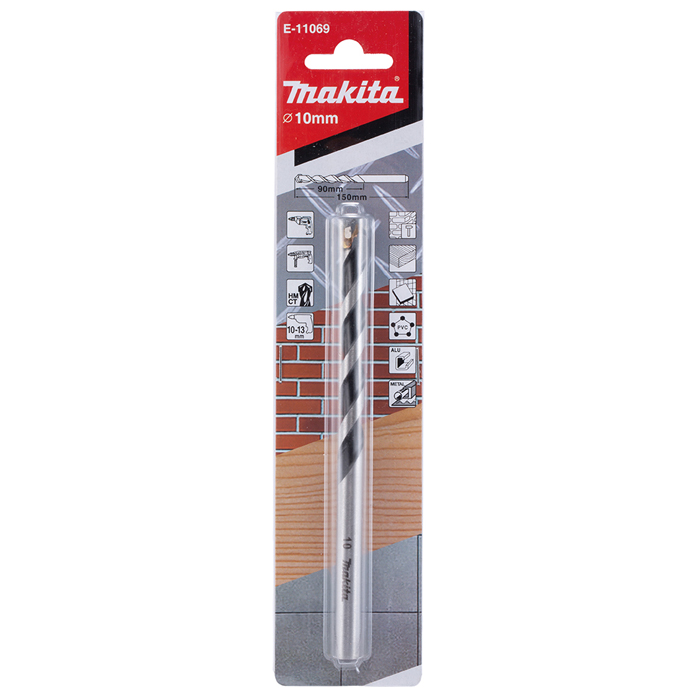 Makita Multipurpose Drill Bit With Straight Shank, 10 x 150mm E-11069