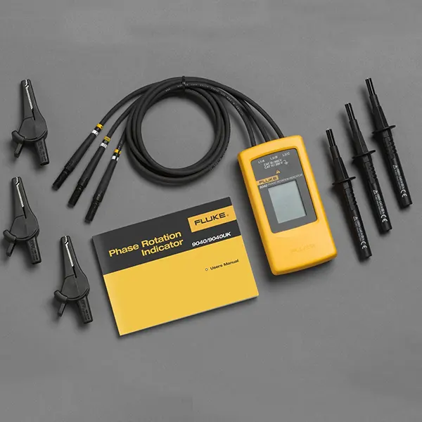 Fluke Phase Sequence Tester Digital, 40 to 700V AC, 15 Hz to 400 Hz, CAT III 600V/CAT IV 300V FLUKE-9040