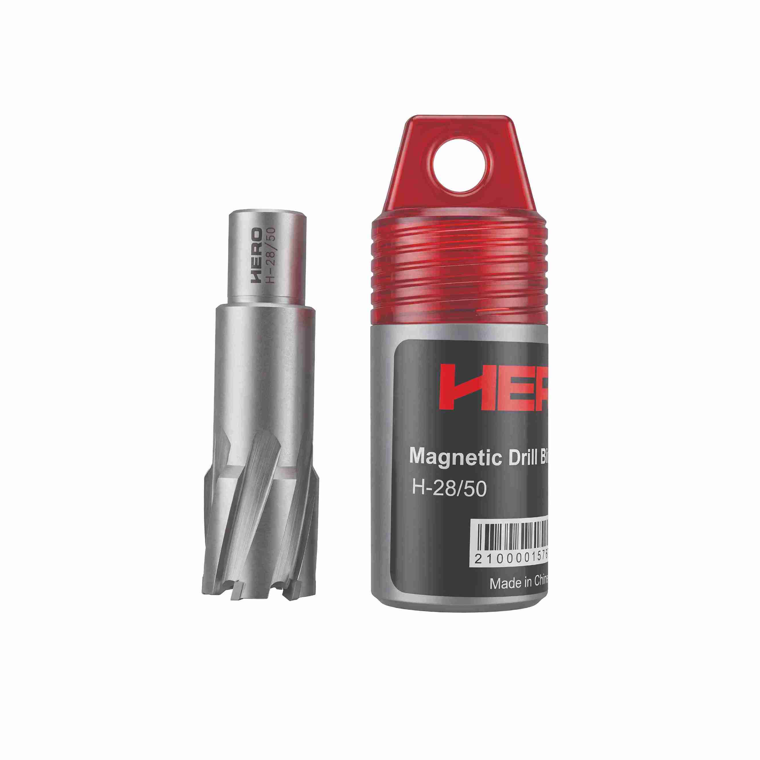 Hero Magnetic Drill Bit 28 x 50 mm TCT Cutting Depth for Heavy Duty Structural Steel Drilling H-28/50