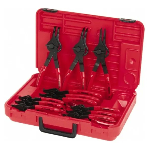 Proto Retaining Ring Plier Set, Internal/External, For 3/8 inch to 3-inch Bore Dia, 0_45°_90° Tip Angle J360B