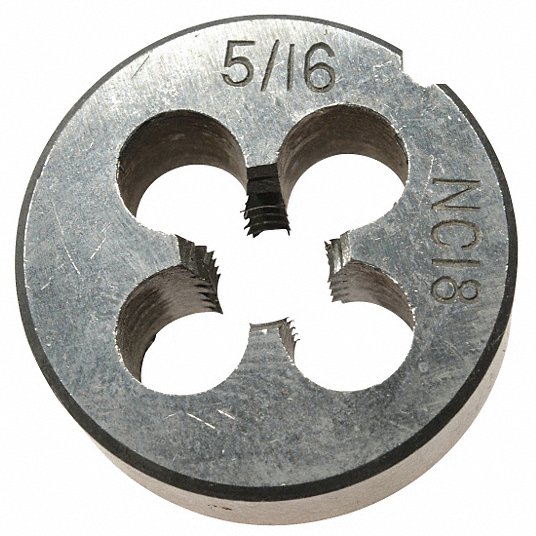 Westward Alloy Steel Die 1inch Width, 5/16-18 UNC 45U149