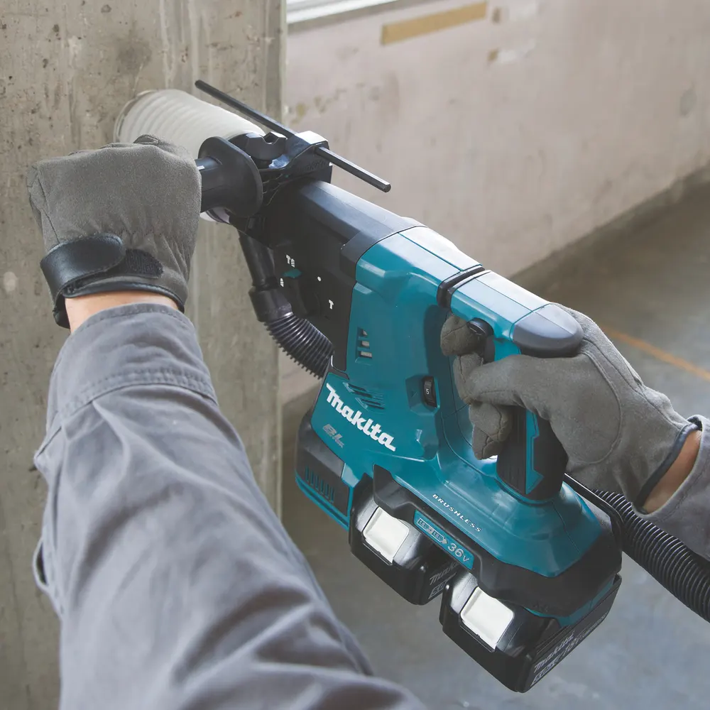 Makita Cordless Rotary Hammer For Concrete, Steel, Wood, 3 Operation Modes, 36V, 0~980rpm, 5.1kg DHR281PT2J