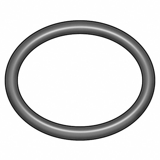 Grainger Approved O-Ring, Durometer (Hardness) Rating Medium Hard, Round, Color Black 1KLF2
