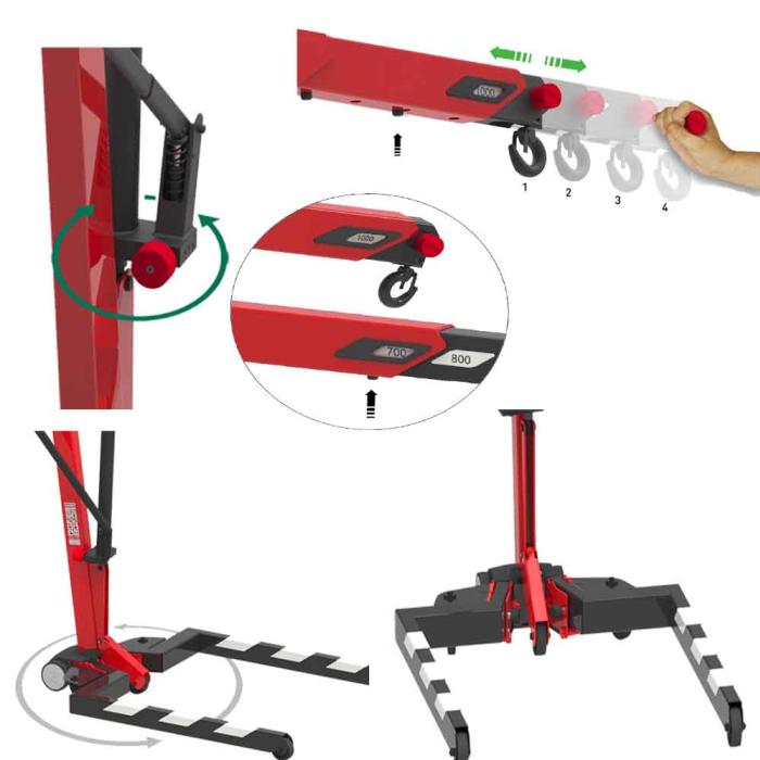 Mega Hydraulic Folding Crane 1000 kg, HEC0015 CRV10