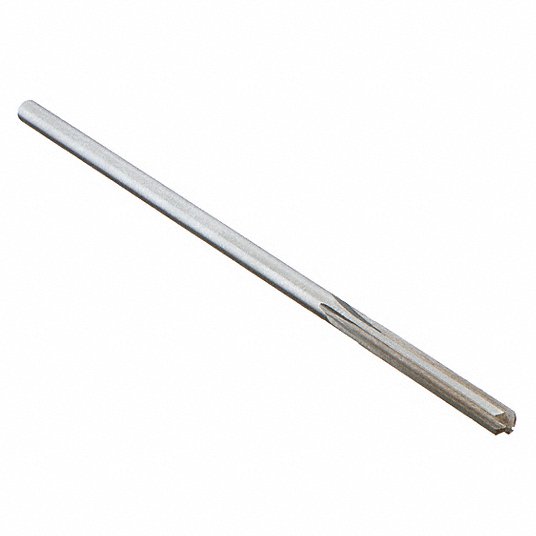Grainger Approved Chucking Reamer, High Speed Steel, Bright (Uncoated), Straight, Wire, #35 13H669