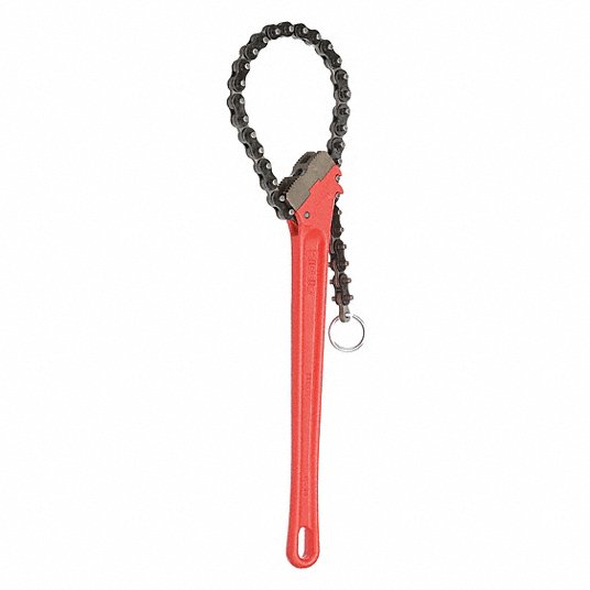 Ridgid Chain Wrench, Alloy Steel, For Outside Diameter 5 in, Minimum Pipe Diameter 2 in 31315
