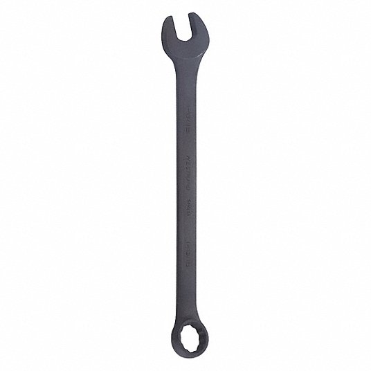 Westward Combination Wrench, Alloy Steel, Black Oxide, 1 13/16 in Head Size, 24 1/8 in Overall Lg 54RZ43