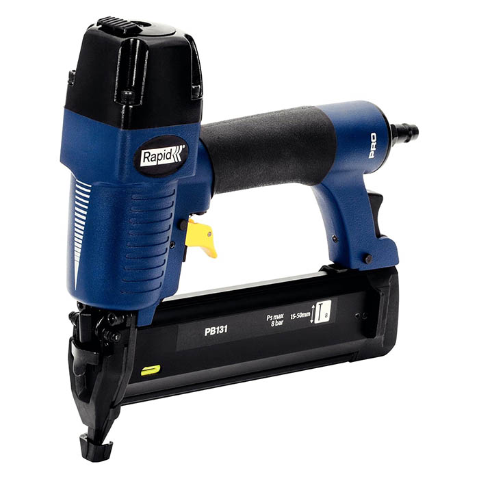 Rapid Pneumatic Stapler, Brad Nailer, Brad length 15-50mm, Operating Pressure: 5-7Bar,  2.57kg PB131