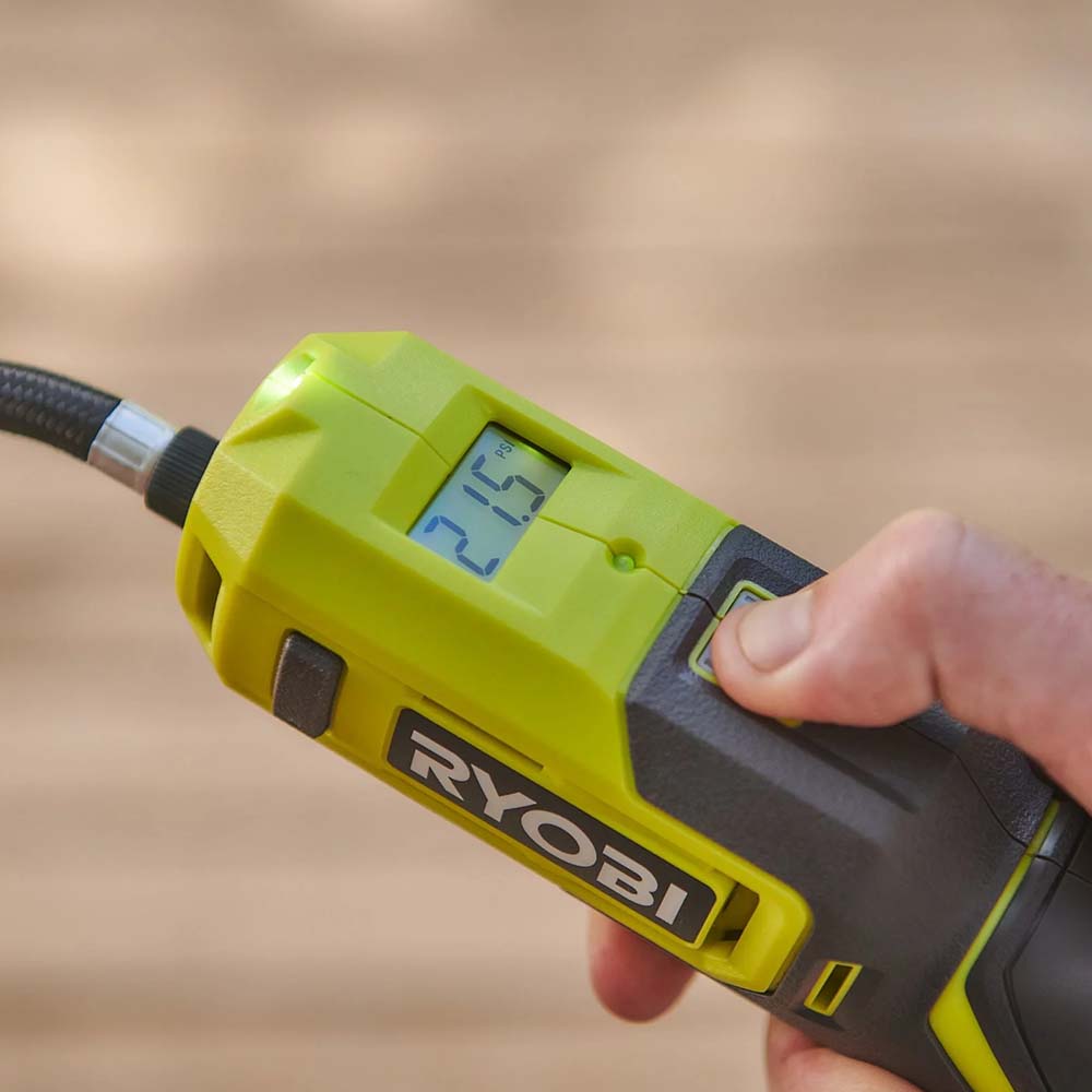 Ryobi 4V Cordless Inflator Kit, 100 PSI Max RI4-120G